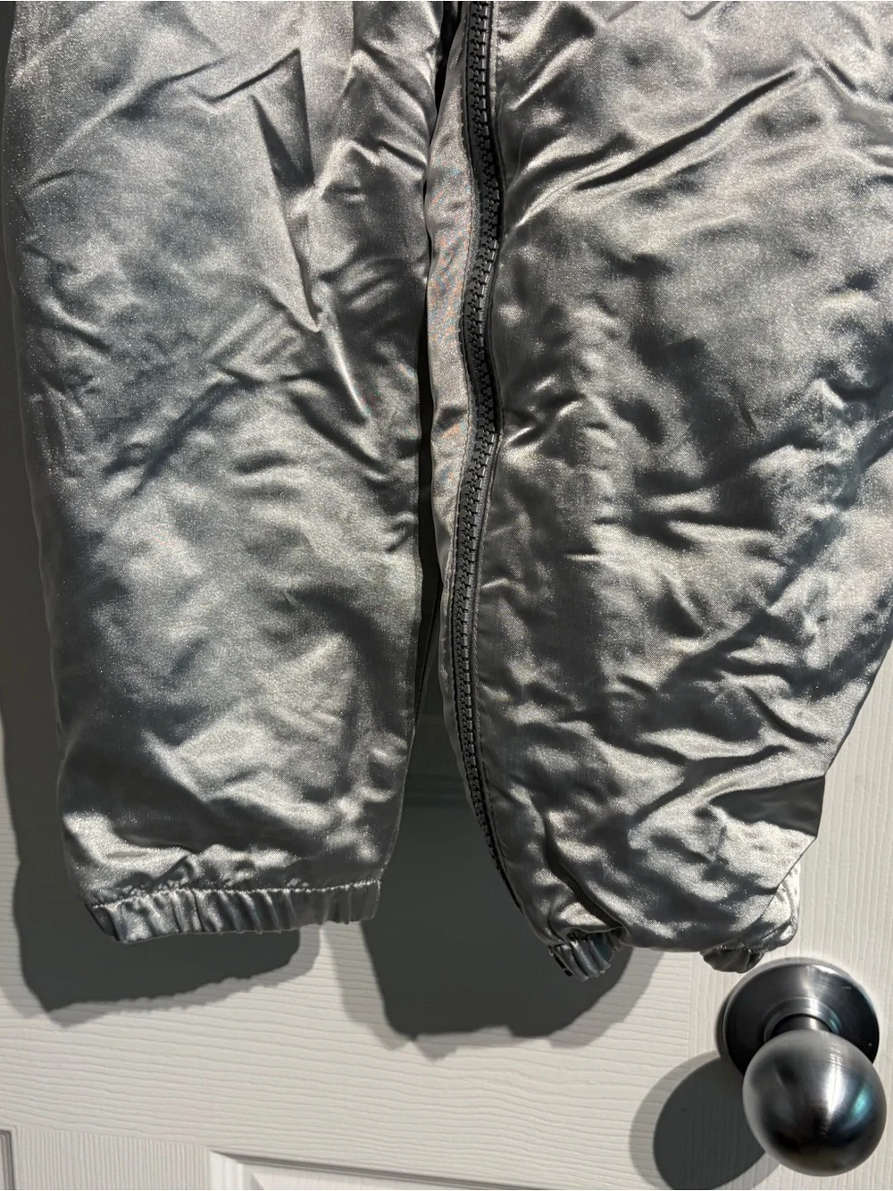 Baby Gap Metallic Silver Snow Suit Size 3T Silver Full Zip